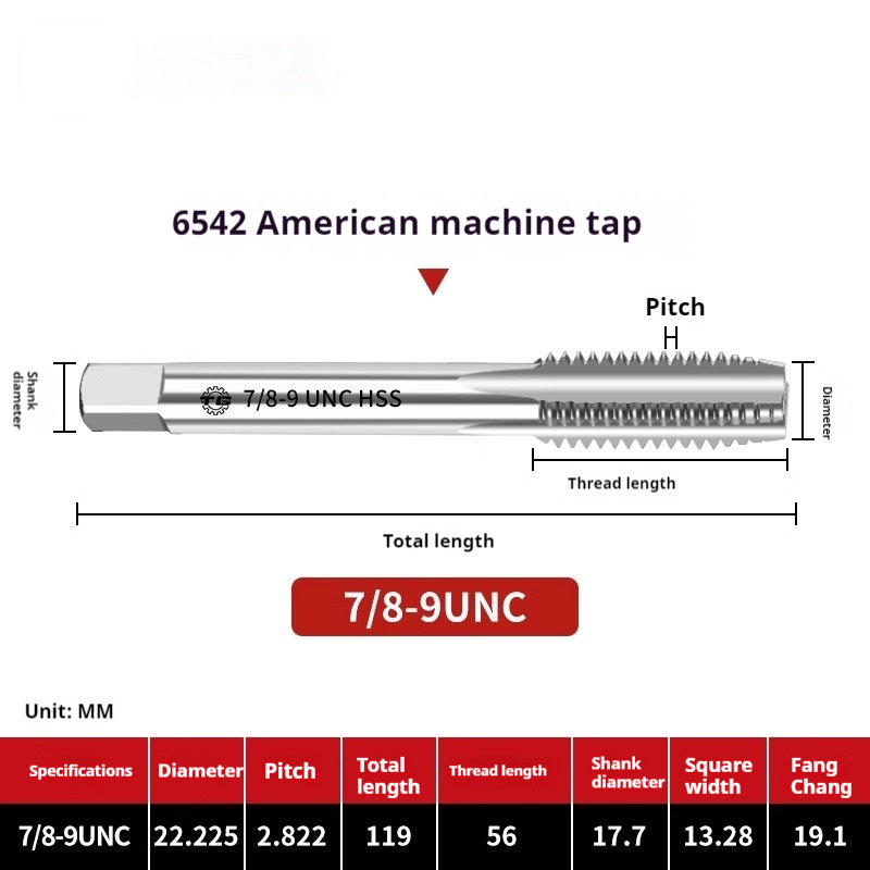 2111-Tap threading machine with tap tapping American stainless steel tapping 1/4-3/5/8UNC UNF Shandong Denso Pricision Tools Co.,Ltd.